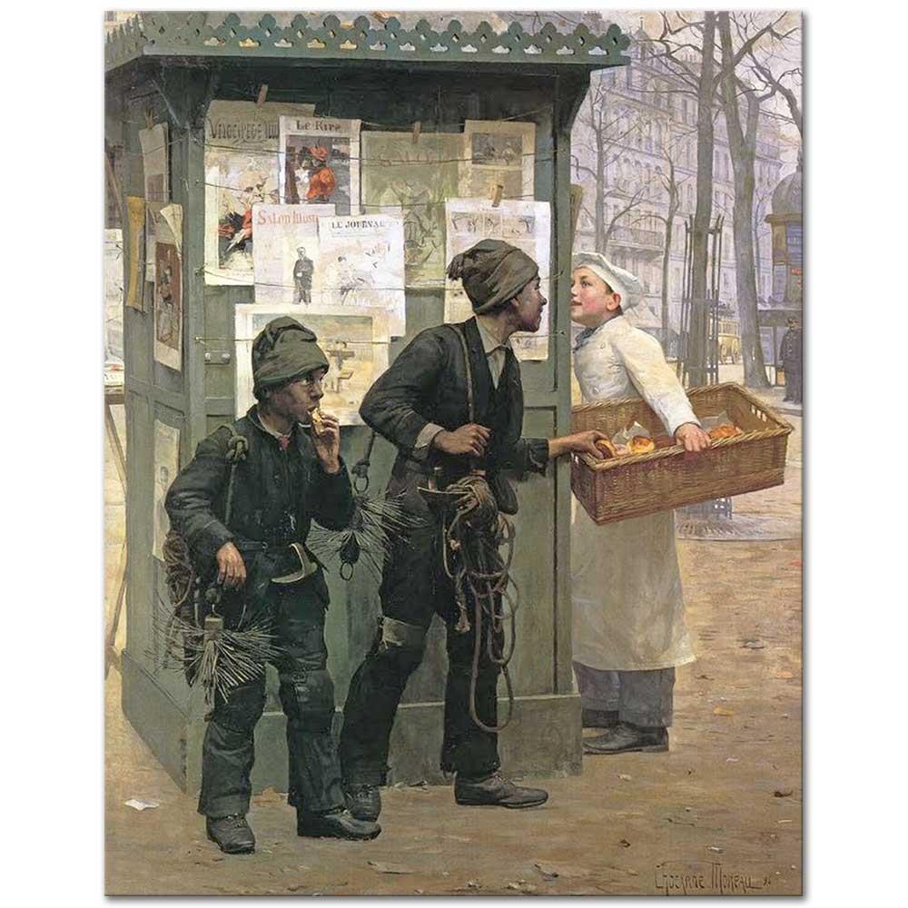 Paul Charles Chocarne Moreau Fırsat Adamı Hırsız Yapar Kanvas Tablo