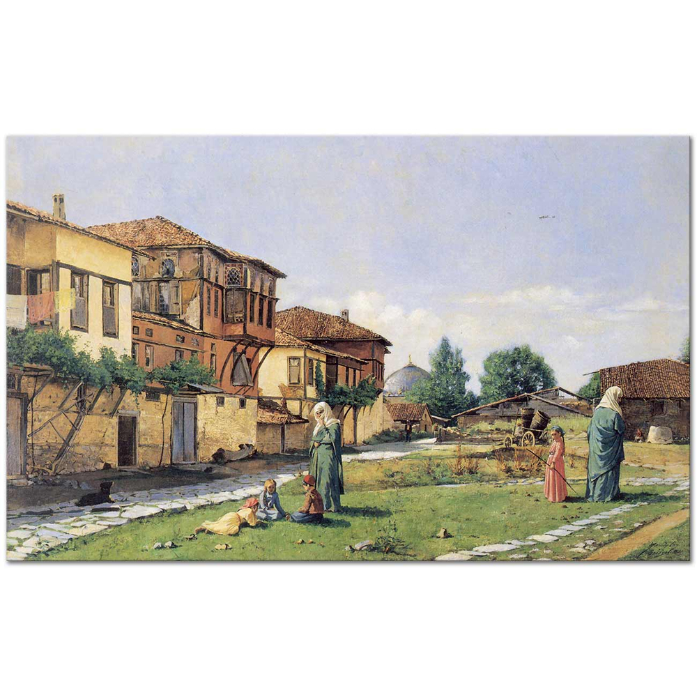 Osman Hamdi Bey Gebzeden Manzara Kanvas Tablo