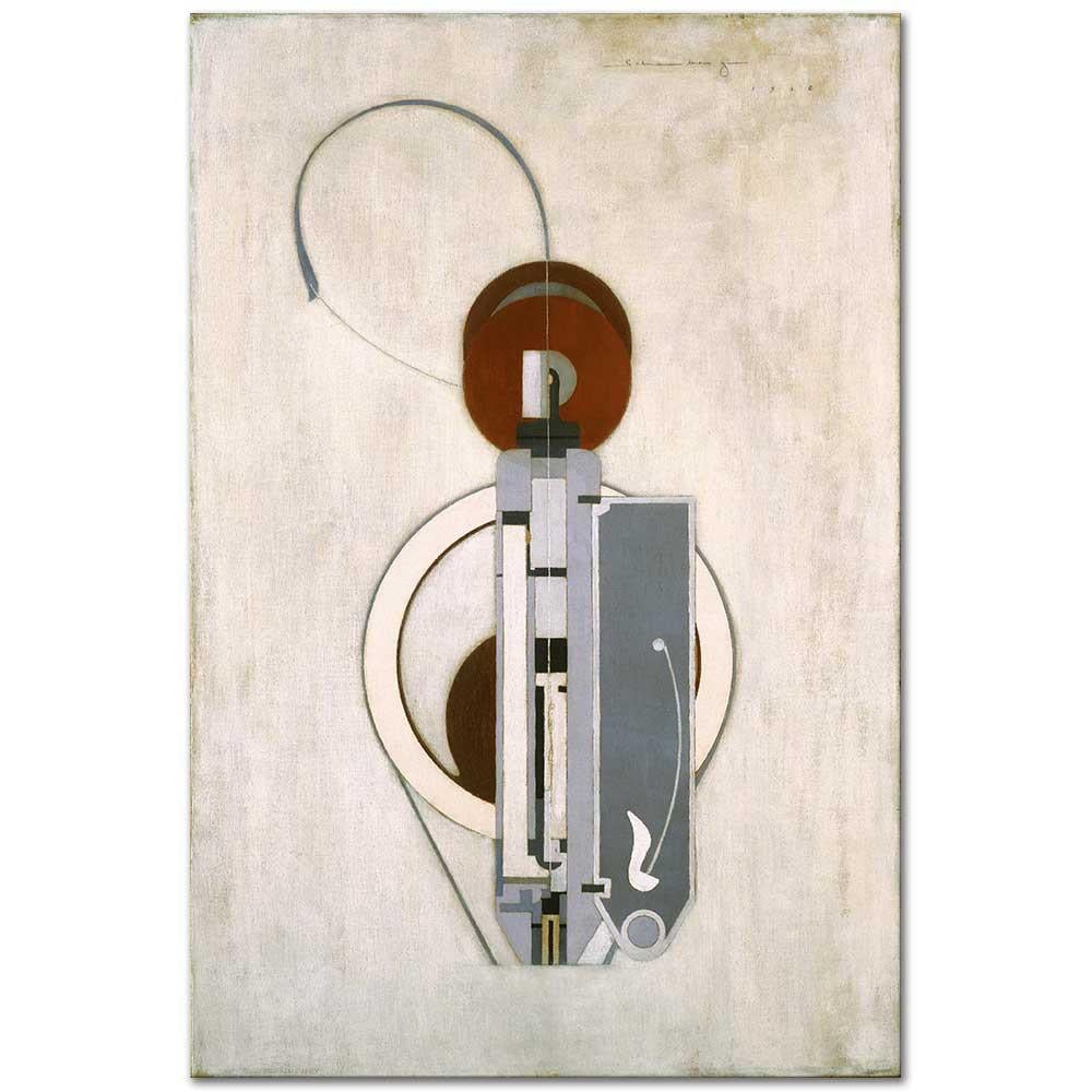Morton Livingston Schamberg Resim VIII (Mekanik Soyutlama) Kanvas Tablo