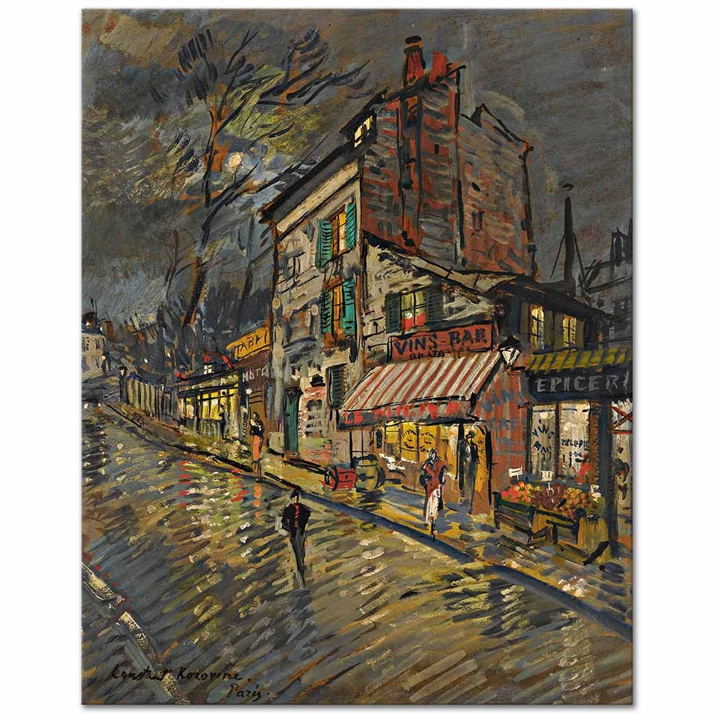Konstantin Korovin Paris Gecesi Kanvas Tablo