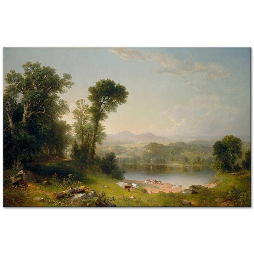 Asher Brown Durand Pastoral Manzara Kanvas Tablo