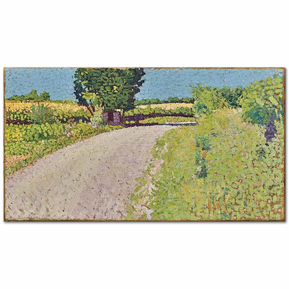 Charles Angrand Kasaba Yolu Kanvas Tablo