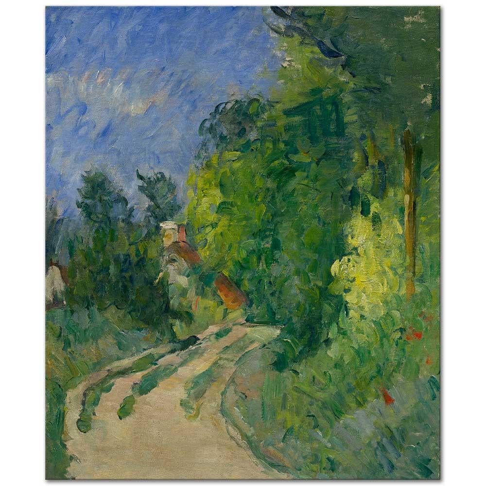 Paul Cezanne Ormandaki Dolambaçlı Yol Kanvas Tablo
