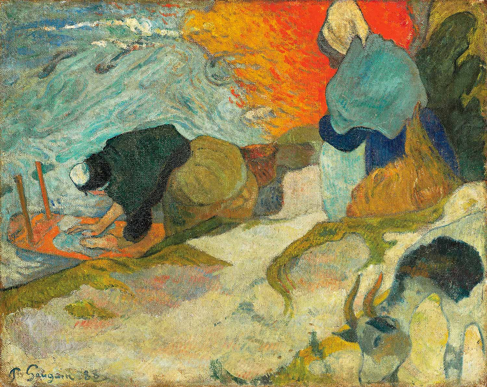 Paul Gauguin Washerwomen In Arles Art Print