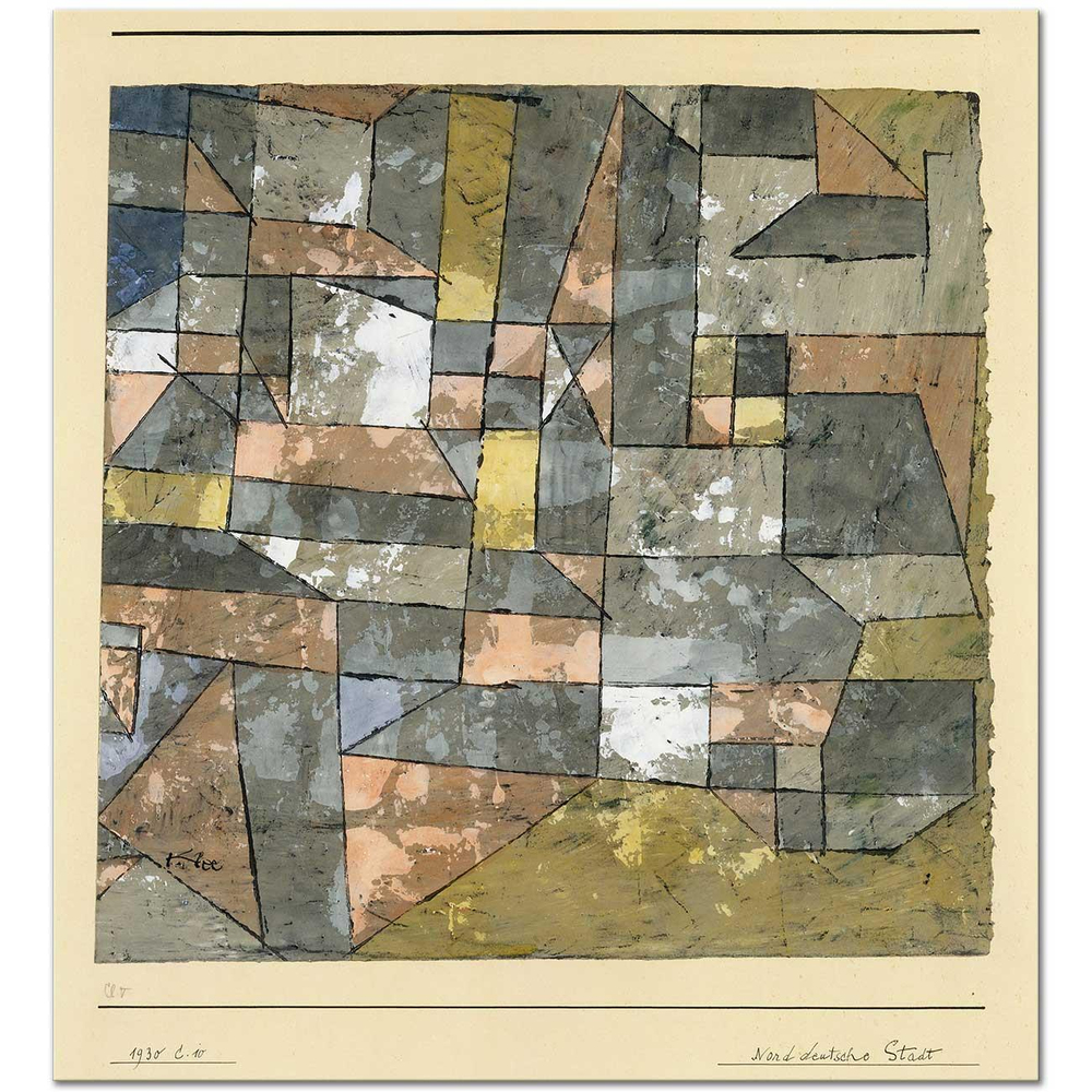 Paul Klee Kuzey Almanya Şehri Kanvas Tablo