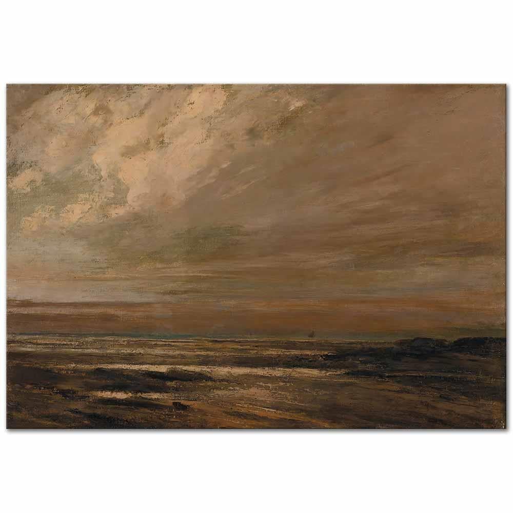 Gustave Courbet Deniz Manzarası, Trouville Çevresi Kanvas Tablo