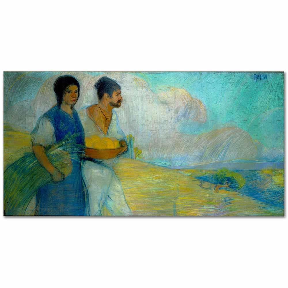 David Alfaro Siqueiros Köylüler Kanvas Tablo