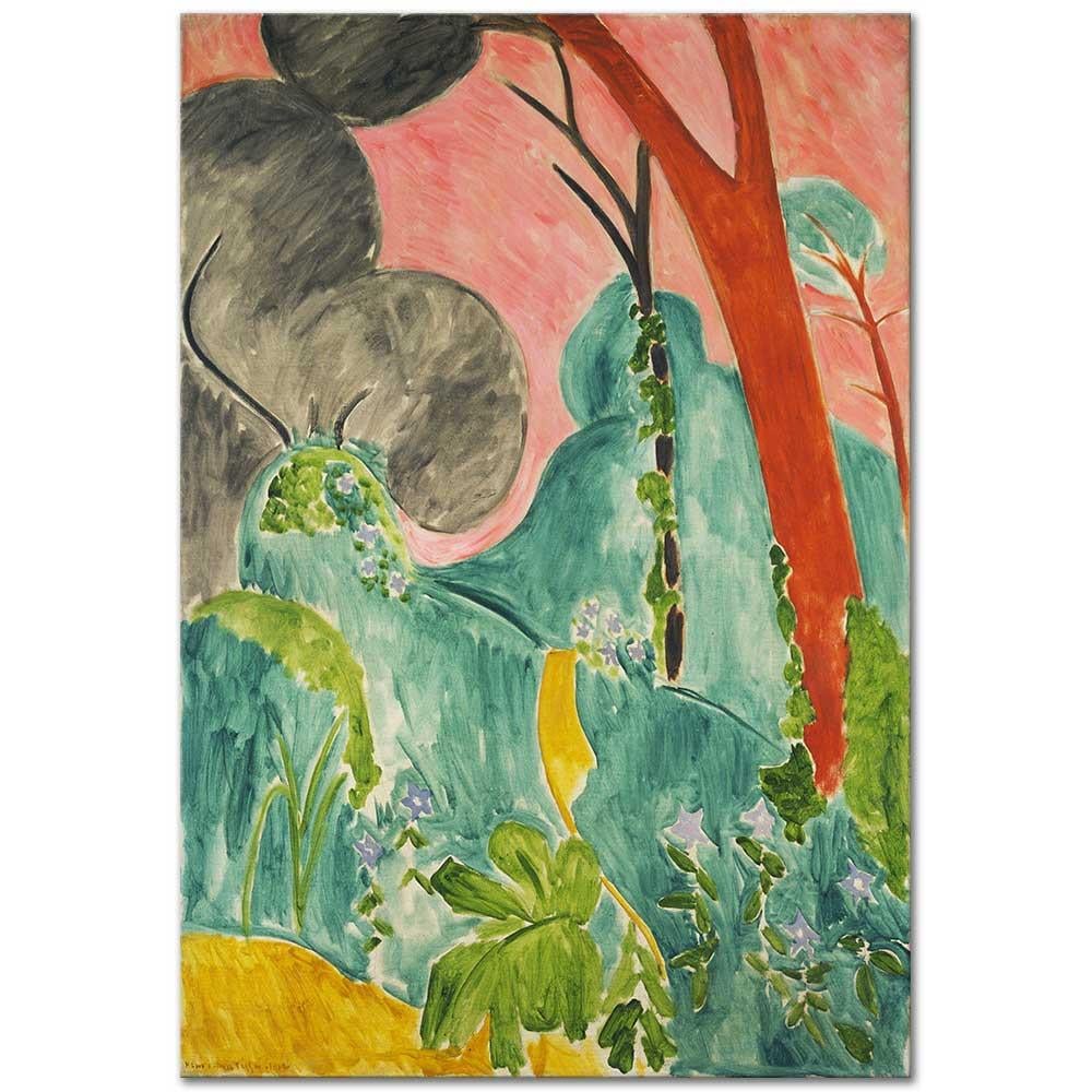Henri Matisse Menekşeli Fas Bahçesi Kanvas Tablo