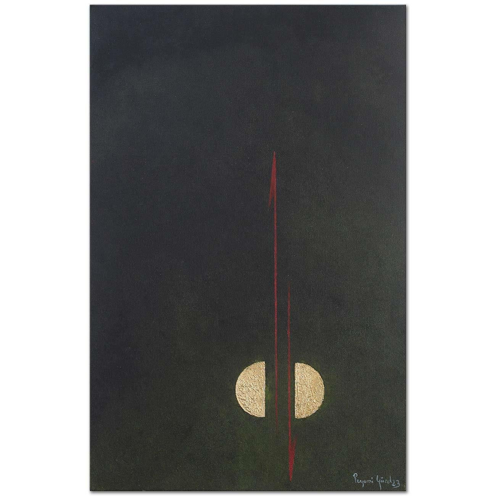 Peyami Gürel Soyut Kompozisyon 38 Yağlı Boya Tablo