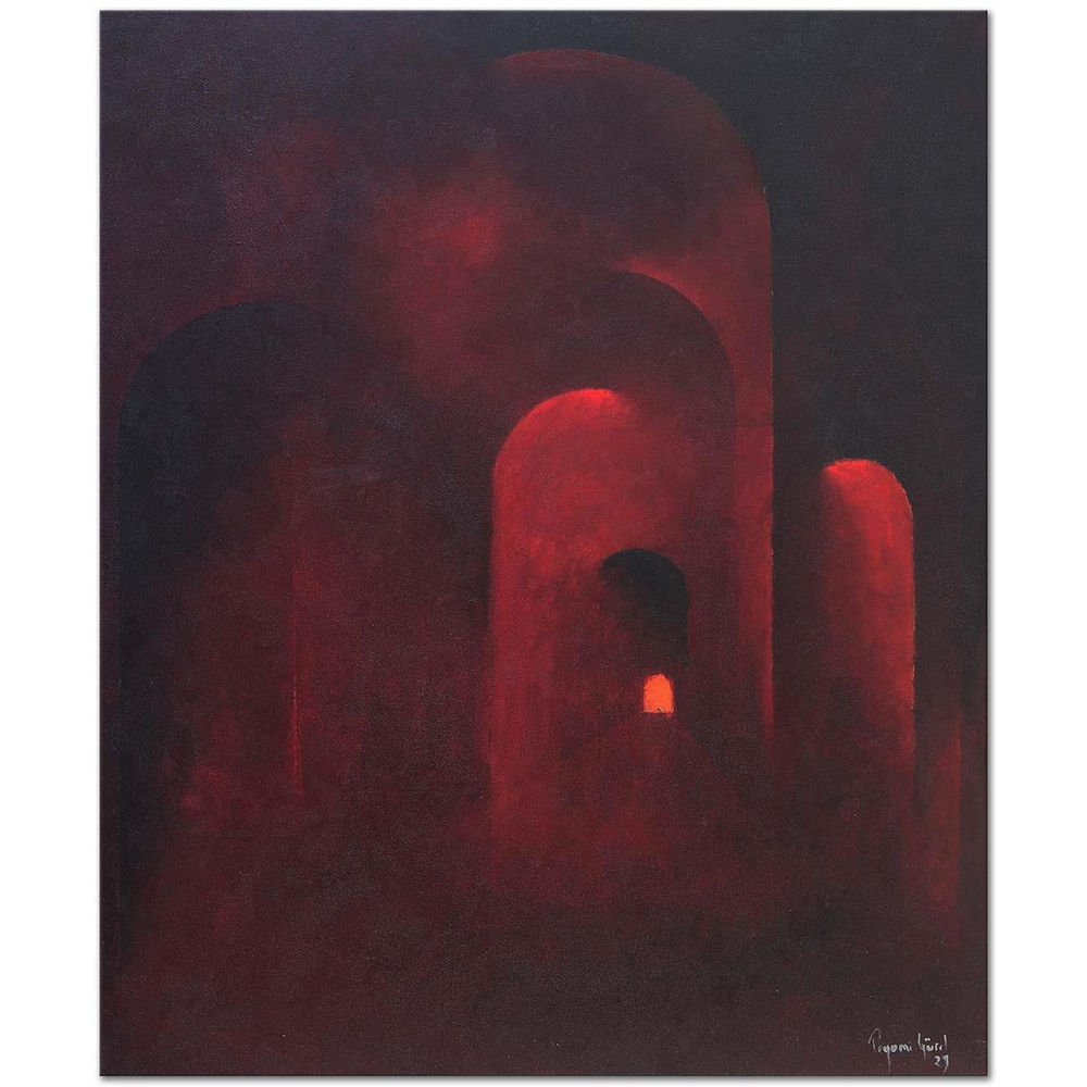 Peyami Gürel Tapınak Yağlı Boya Tablo