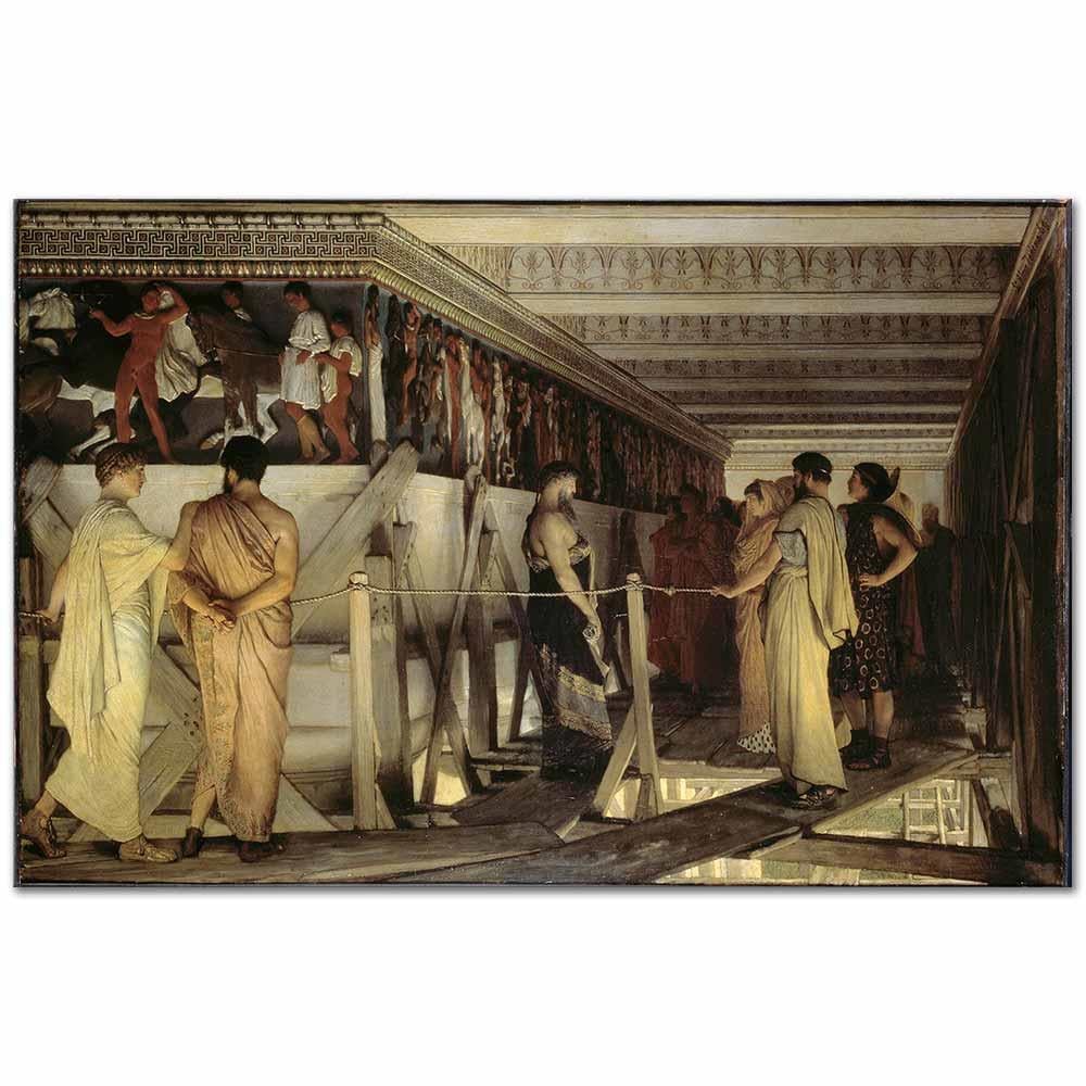 Sir Lawrence Alma-Tadema Pheidias ve Parthenon Frizleri Kanvas Tablo