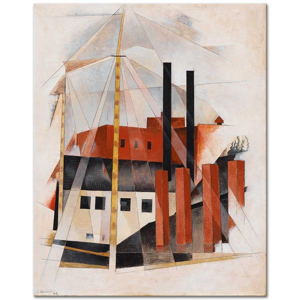 Charles Demuth Piyano Taşıyıcısının Tatili Kanvas Tablo