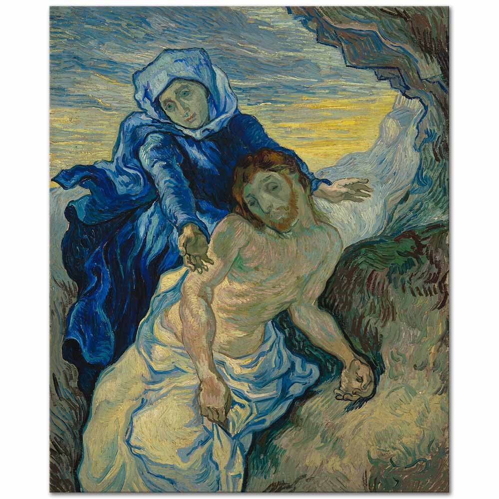 Pietà (after Delacroix) by Vincent van Gogh as Fine Art Print