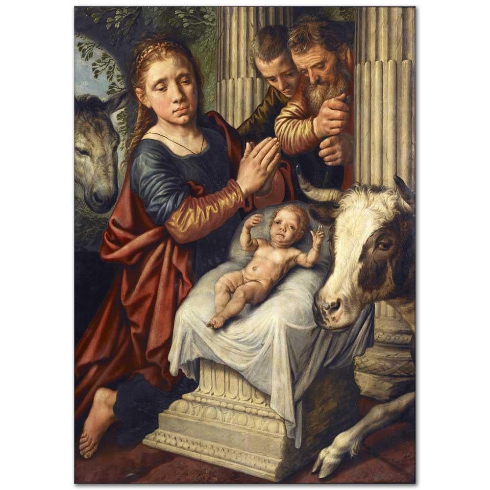 Pieter Aertsen Çobanların Tapınması Kanvas Tablo