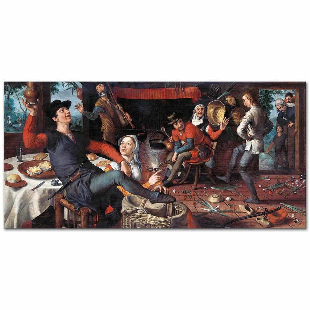 Pieter Aertsen Yumurta Dansı Kanvas Tablo