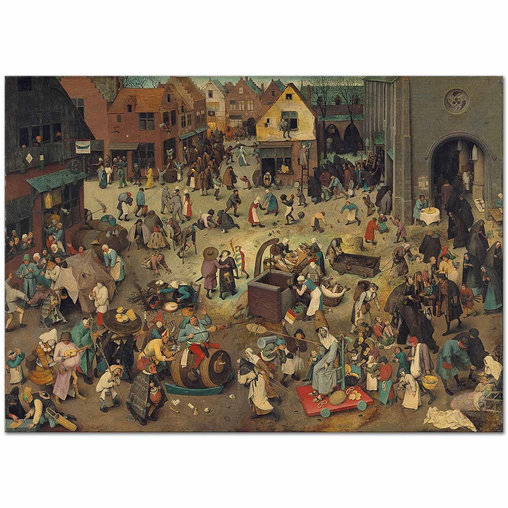 Pieter Bruegel Karnaval Kanvas Tablo