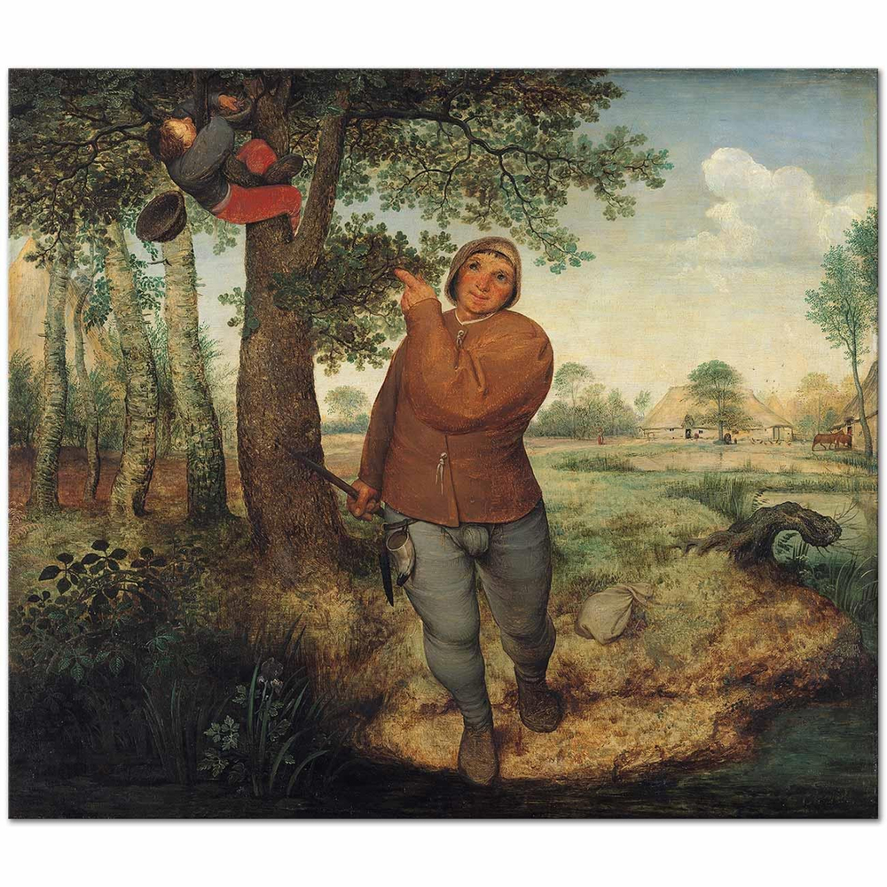 Pieter Bruegel Hayvan Yuvası Karıştıran Kanvas Tablo