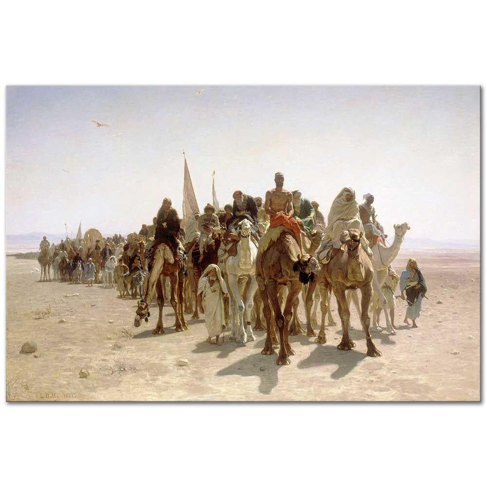 Leon Belly Hacılar Mekke Yolunda Kanvas Tablo