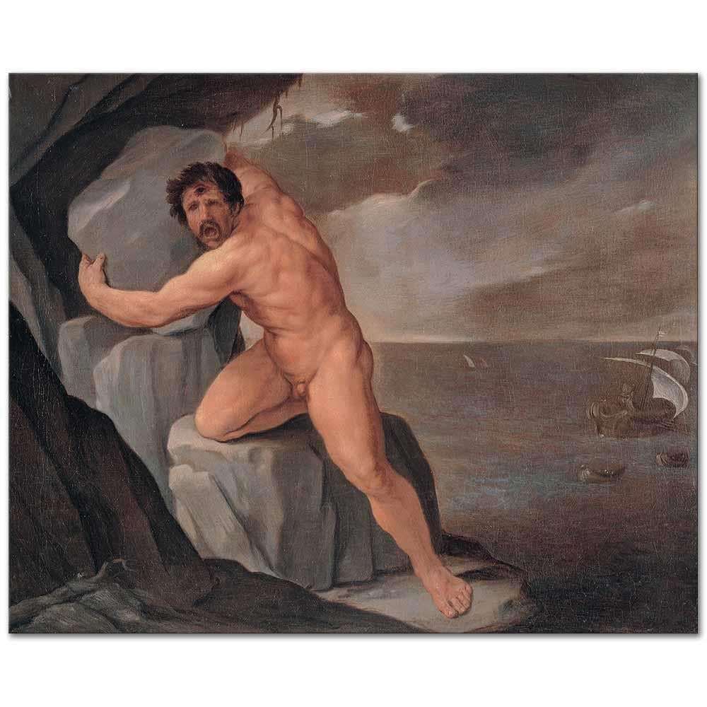 Guido Reni Polyphemus Kanvas Tablo