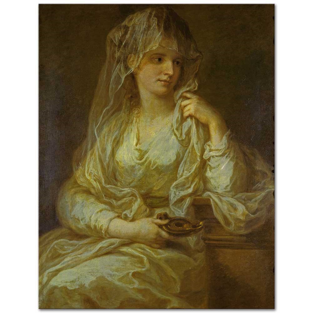 Angelica Kauffman Bir Kadın Portresi Kanvas Tablo