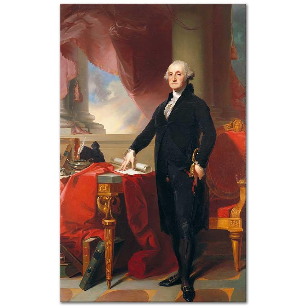 Thomas Sully George Washington'un Portresi Kanvas Tablo