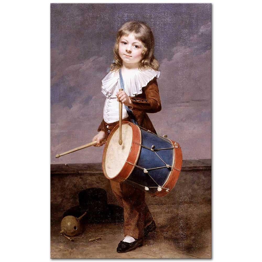 Martin Drölling Sanatçının Oğlunun Portresi Kanvas Tablo