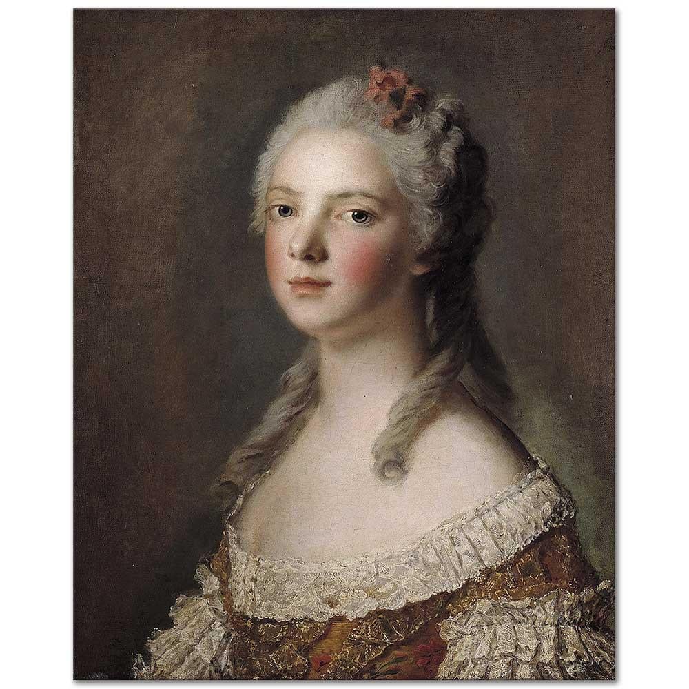 Jean-Marc Nattier Marie-Adélaïde'ın Portresi Kanvas Tablo