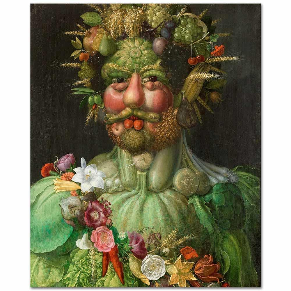 Giuseppe Arcimboldo Vertumnus Kanvas Tablo