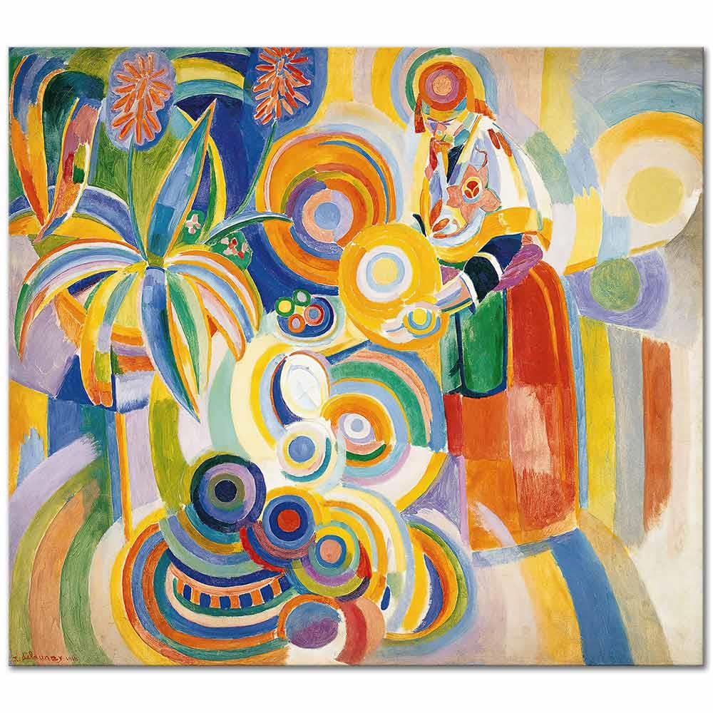 Robert Delaunay Portekizli Kadın Kanvas Tablo