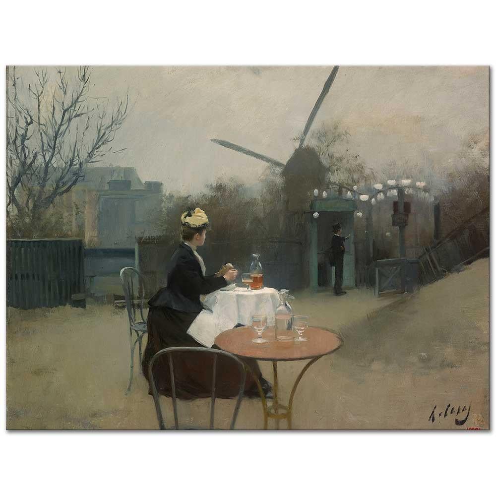 Ramon Casas Açık Havada Kanvas Tablo