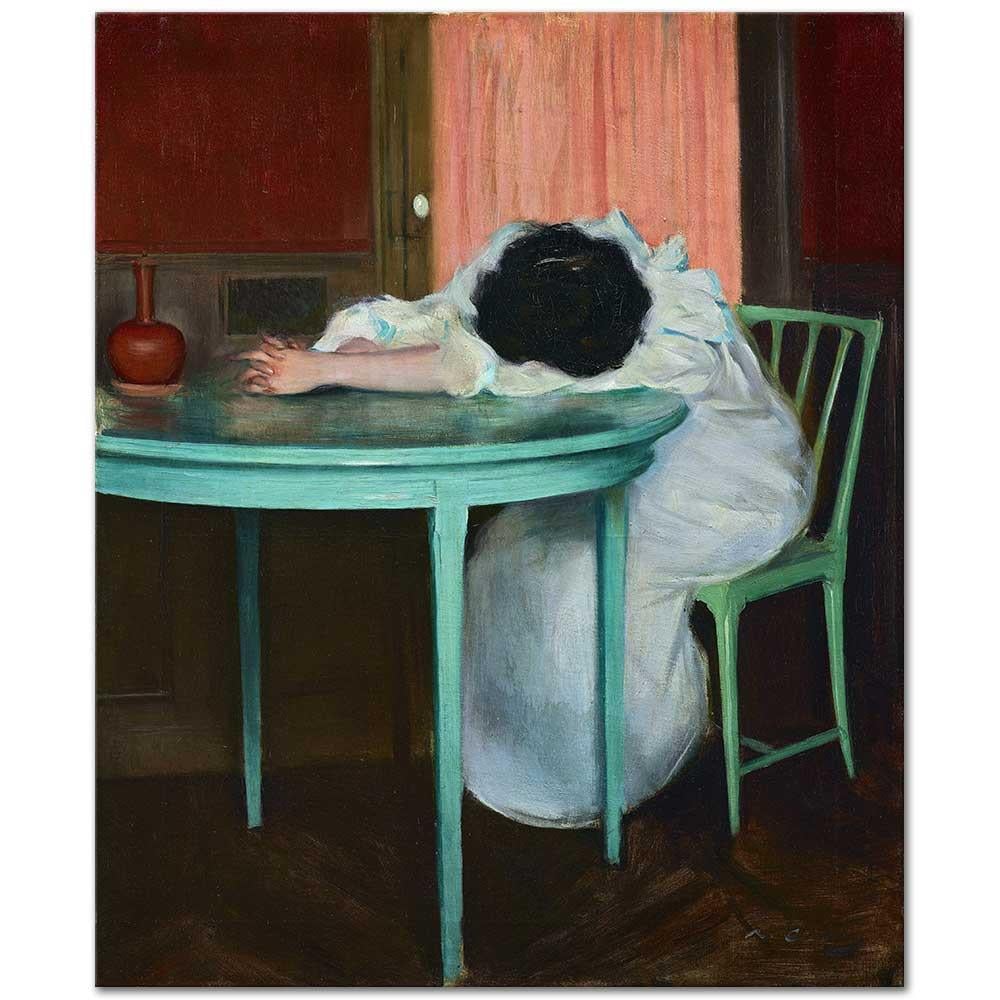 Ramon Casas Yorgun Kanvas Tablo