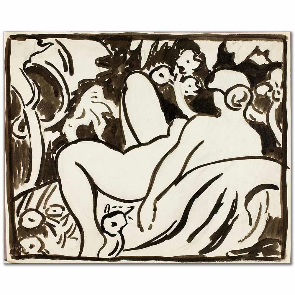 Carl Newman Yatan Nü 10 Kanvas Tablo