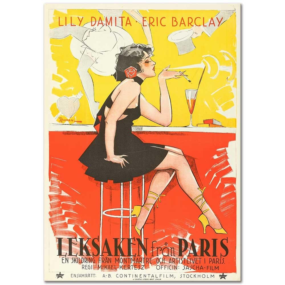 Eric Rohman Red Heels Kanvas Tablo