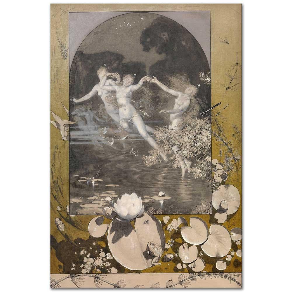 Alexander Rothaug Elele Dans Eden Dans, Müzik ve Aşk Kanvas Tablo