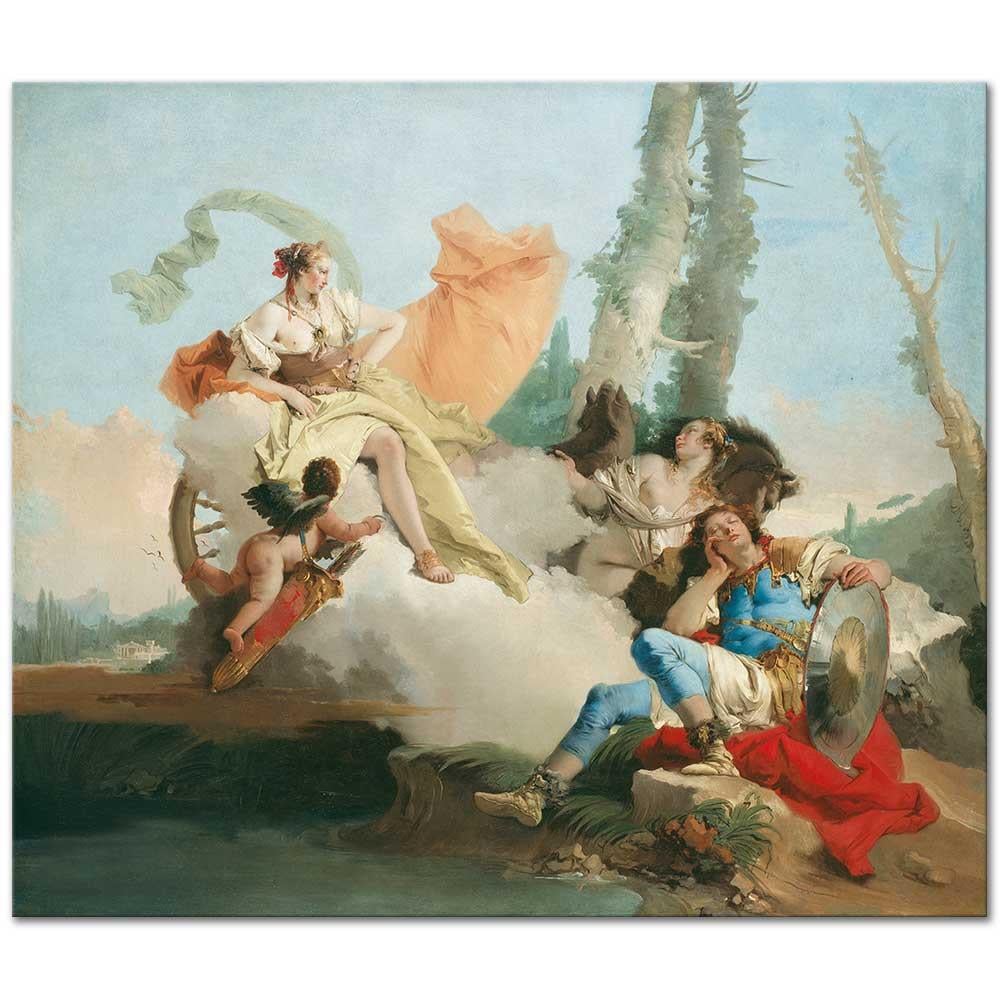 Giovanni Battista Tiepolo Armida Tarafından Büyülenen Rinaldo Kanvas Tablo