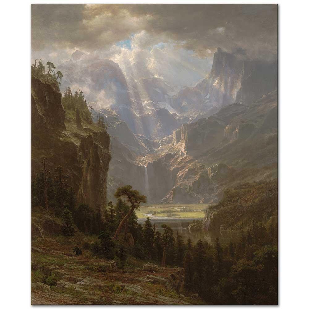 Albert Bierstadt Rocky Dağlarında Lander Zirvesi Kanvas Tablo