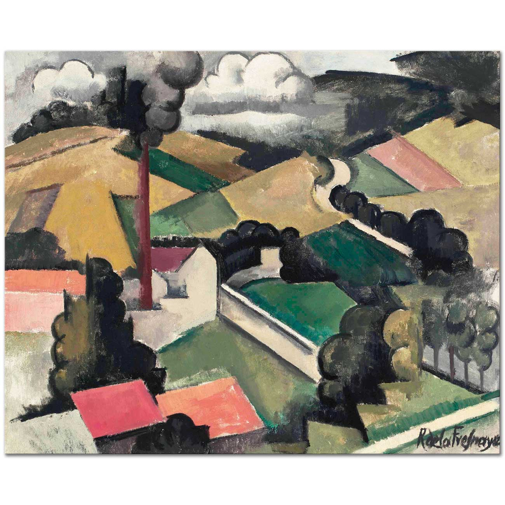 Roger de la Fresnaye Fabrika Kanvas Tablo