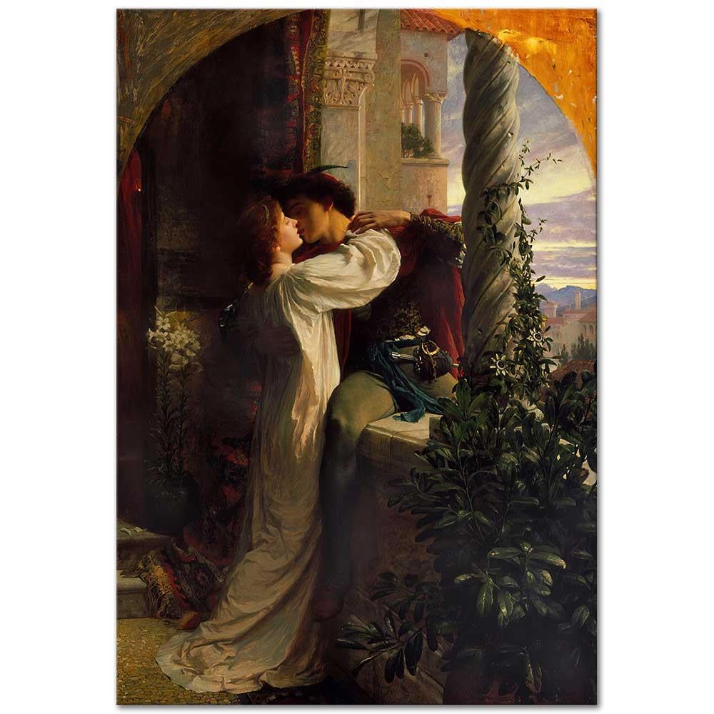 Frank Dicksee Romeo Ve Juliet Kanvas Tablo