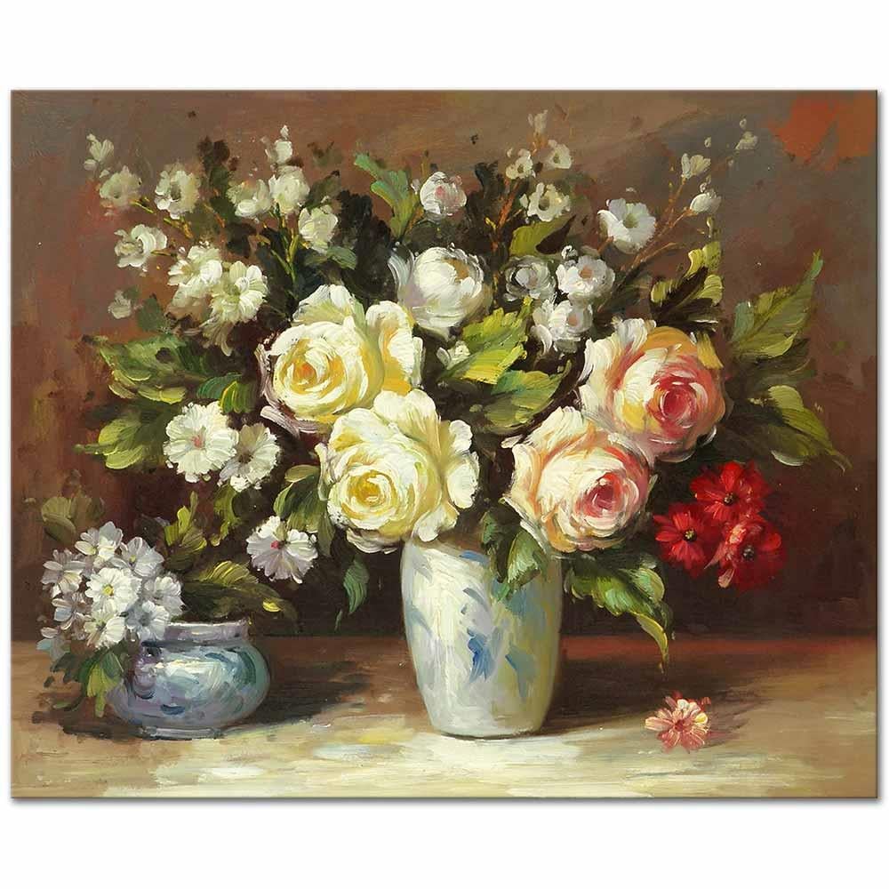 Roses in a Vase as Art Print