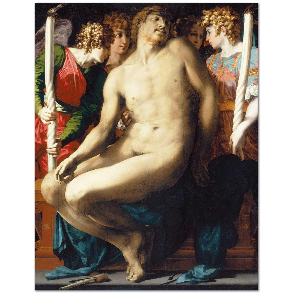 Rosso Fiorentino Isa'nın Ölümü ve Melekler Kanvas Tablo
