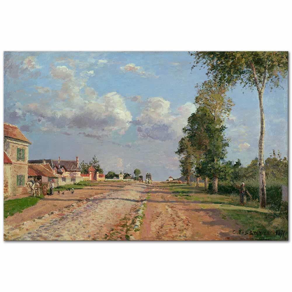 Camille Pissarro Versailles Yolu Rocquencourt Kanvas Tablo