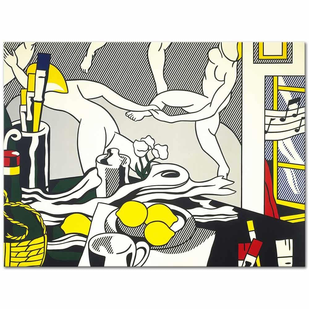 Roy Lichtenstein Sanatçının Stüdyosu Kanvas Tablo