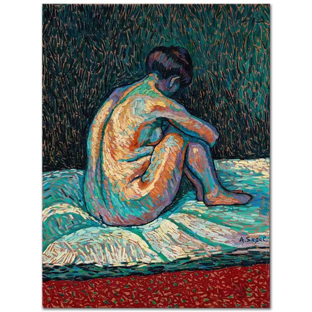 Arthur Segal Sırtı Dönük Nü Kanvas Tablo