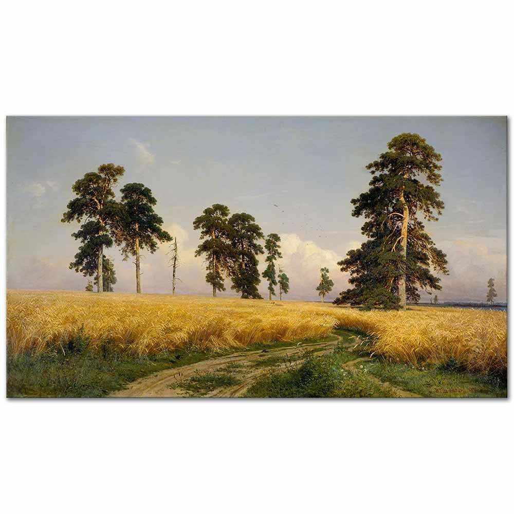 Ivan Shishkin Çavdar Tarlası Kanvas Tablo