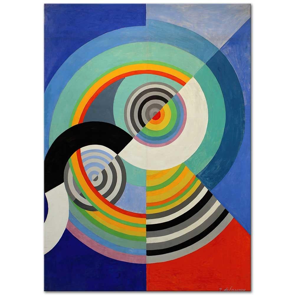 Robert Delaunay Ritim No 3 Kanvas Tablo