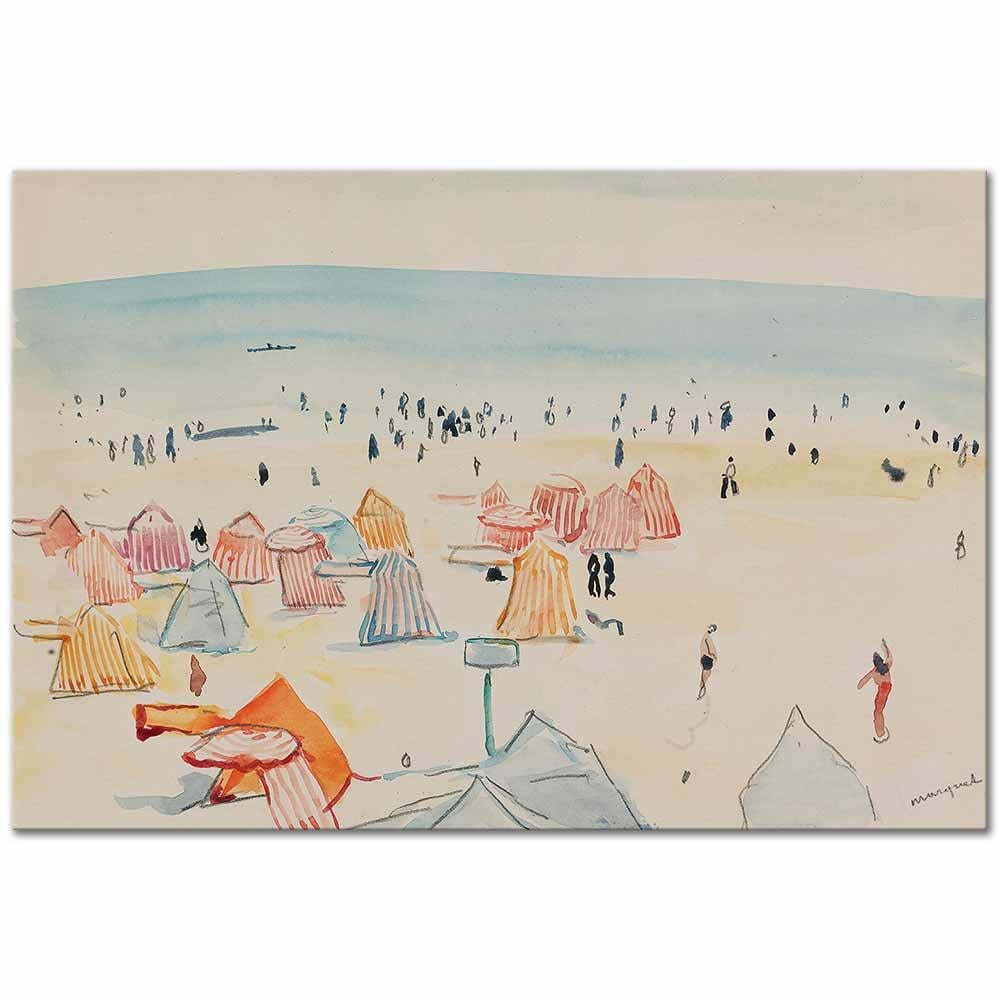 Albert Marquet Sables D'olonne Plajı Kanvas Tablo