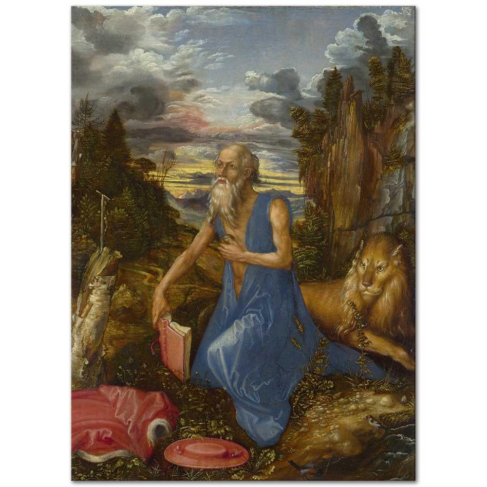 Albrecht Dürer Aziz Jerome Kanvas Tablo