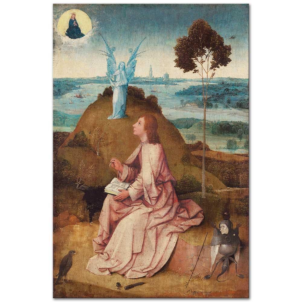 Hieronymus Bosch Evangelist Aziz John Patmos'da Kanvas Tablo