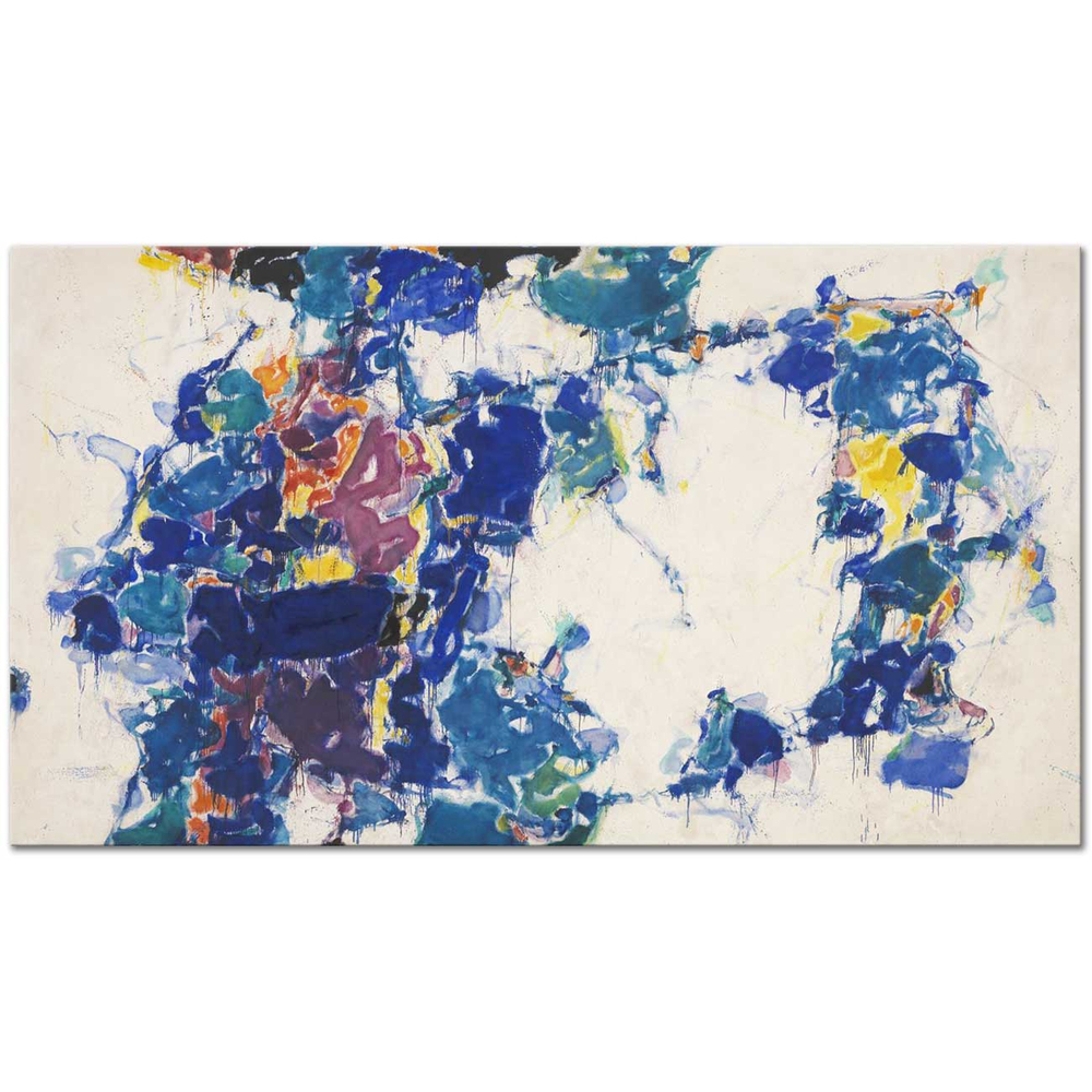 Sam Francis Maviler Arasında Kanvas Tablo