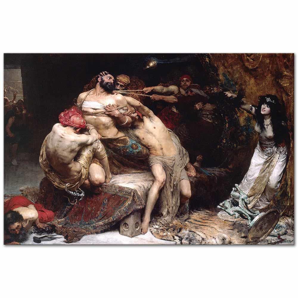 Solomon Joseph Solomon Samson Kanvas Tablo